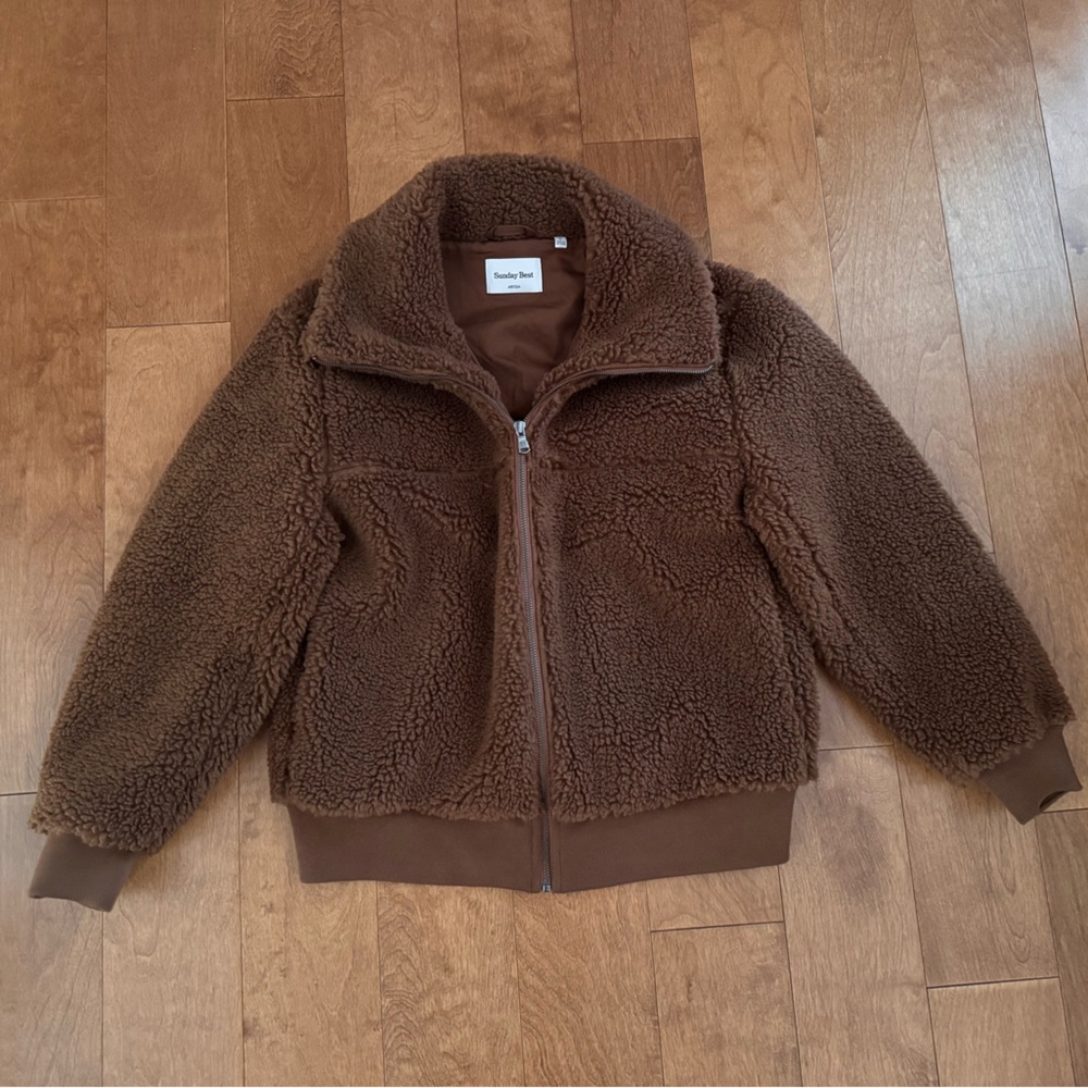 NWOT - ARITZIA - Sunday Best - Cozy Leche Jacket in Rich Camel